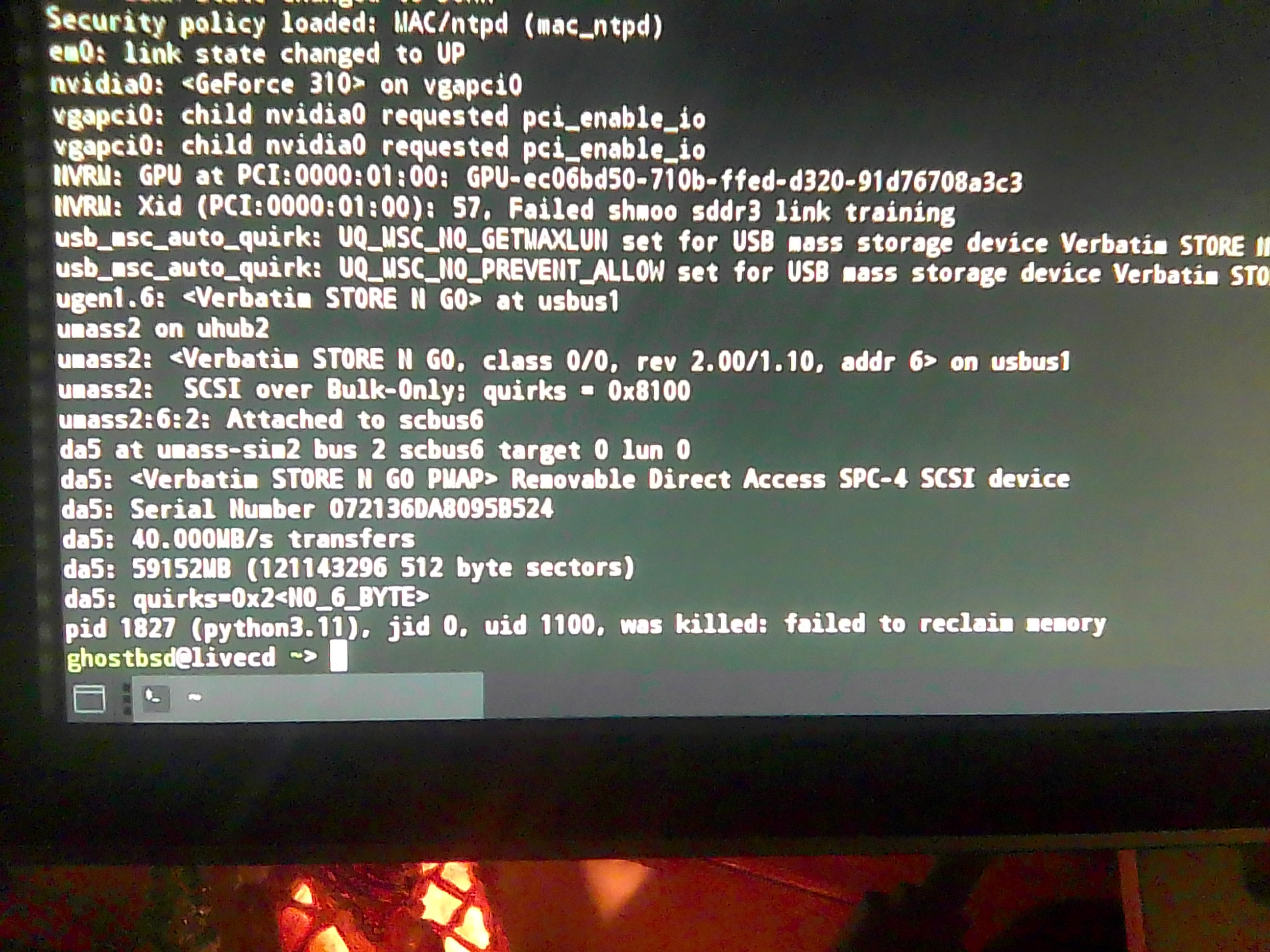 ghostbsd-to-usb-failed-to-reclaim-memory.jpg